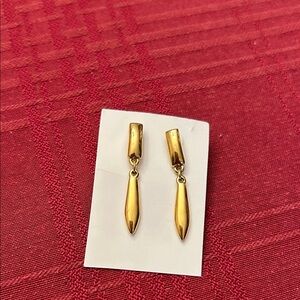 Monet Gold Dangle Earrings